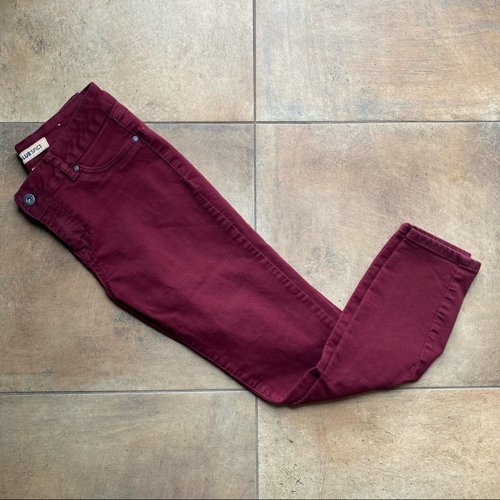 Blue Spice Dark Red Denim Jeans | Women’s Size 5
